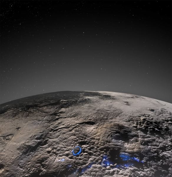На Плутоне обнаружен обширный регион с криовулканами